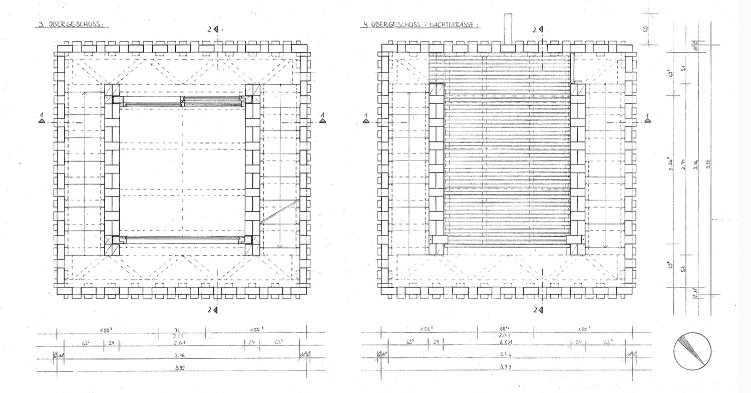 Sandra Lentes, Schrebergartenhaus Aussendeichs, Grundrisse